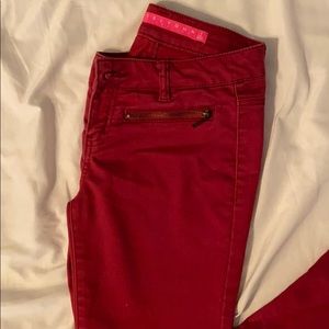 Red jeans